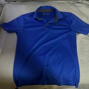 Dark blue under armor polo
